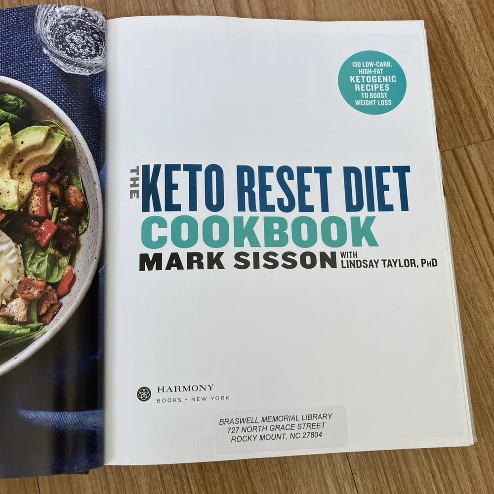 Mark Sisson The Keto Reset Diet Cookbook Hardcover Book Nutrition Healthy Living